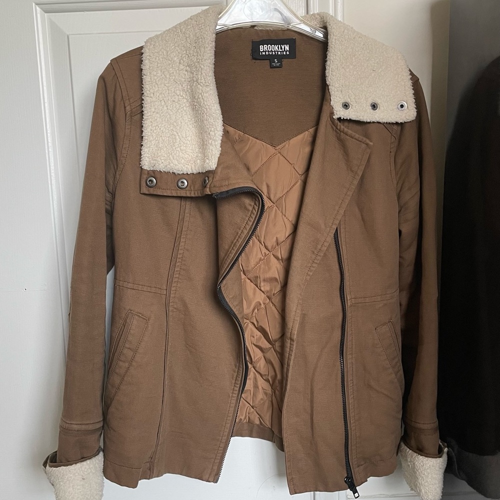 Brown Brooklyn Industries Jacket Shearling